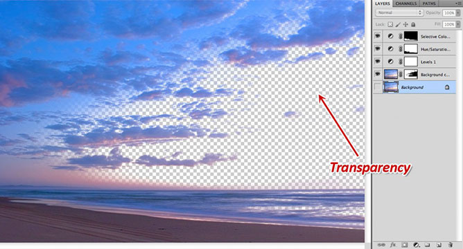 Layer Transparency Photoshop