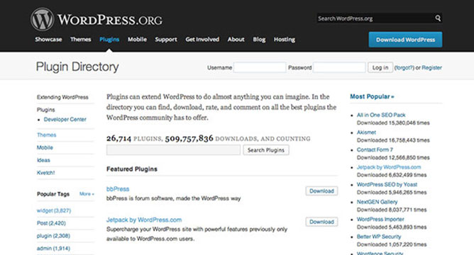 Wordpress Plugin Directory