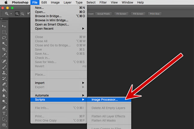 resize bulk images photoshop