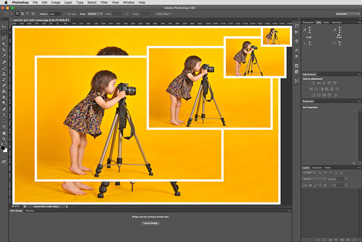 how to enlarge photo in photoshop